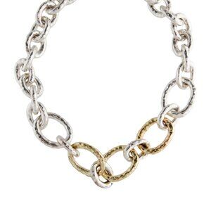 IPPOLITA STERLING SILVER & 18K YELLOW GOLD CHIMERA CLASSICO BASTILLE NECKLACE